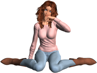 Anime Girl Transparent Hd Png Download - Girl Sitting Crying Anime