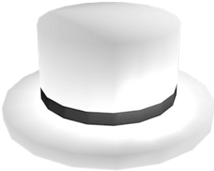 White Top Hat - Jj5x5s Top Hat Roblox Png