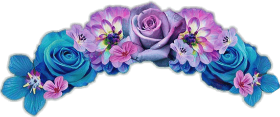 Purple Flower Crown Png Transparent - Flower Crown Transparent Background