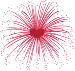 Clipart Royalty Free Library Png Files - Heart Fireworks Clipart Png