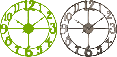 Wall Green Clock Free Download PNG HD