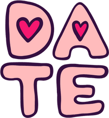 Calendar Date Letters Love Romance - Girly Png