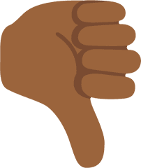 Thumbs Down Emoji Hd Png Download - Thumbs Down Dark Skin