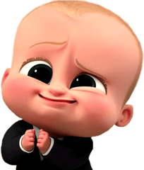 Boss Baby Cute Face - Baby Boss Png