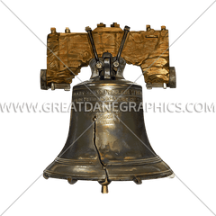 Realistic Liberty Bell Production Ready Artwork For T - Liberty Bell Stamp Png