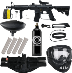 Best Paintball Guns - Toprated Pistolsriflesfull Sets Tactical Paintball Gun Png