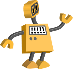 Robot 17 Exclamation Point Bot Tim - Robot Clipart Transparent Png