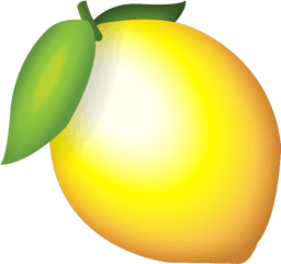 Download Lemon Emoji Icon - Transparent Background Lemon Emoji Png