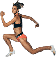 Running Athlete Female PNG Free Photo