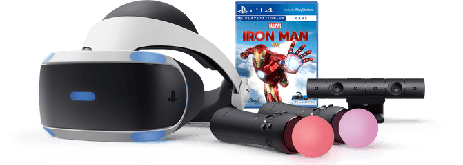 Playstationvr - Over 500 Games And Experiences Feel Them Sony Playstation Vr Iron Man Vr Bundle Png