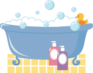 Art Vehicle Hot Tub Png Clipart - Bubble Bath Tub Clipart