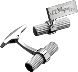 Download Hd Cufflinks Batton Vertical Line Palladium - Cufflinks Png