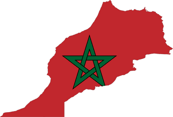 Clip Art Mexican Flag - Map And Flag Of Morocco Png Morocco Flag Map