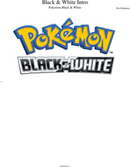 Intro Theme - Pokemon Black And White Logo Png