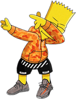 Art Dab Figure Gang Animal Simpson Bart - Free PNG