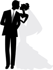 Download Bride And Groom Png - Full Size Png Image Pngkit Bride And Groom Silhouette Png