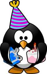 Party Hat - Birthday Penguin Clipart Png