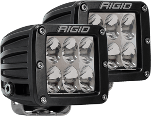 Rigid Industries D - Series Pro Lights Pair Black Housing White Light Rigid D Series Pro Spot Png
