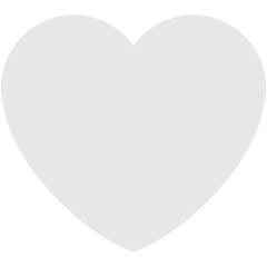 White Heart Emoji - Clipart Hearts White Png