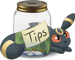 Download Umbreon Tip Jar - Tip Jar Twitch Png