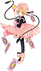 Final Pink And Black Star Costume Cardcaptor Sakura Wiki - Manga Pink Png