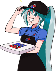 Vocaloid - Hatsune Miku Dominos Png