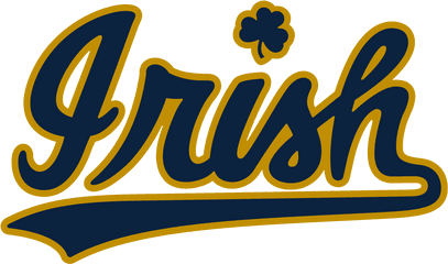 Notre Dame Irish Script - Notre Dame Irish Logo Png