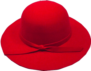 Red Sun Hat - Fedora Png