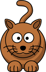 Brown Cat Clipart Png - Cartoon Cat Clipart