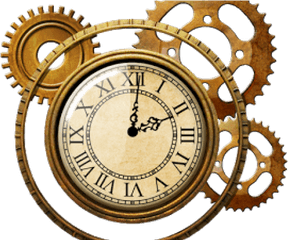 Steampunk Clipart Watch - Steampunk Clock 52 Png