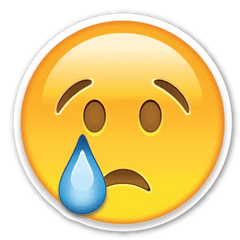 Emoji Cry Png 3 Image - Transparent Background Sad Emoji