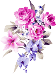 Download Flower Bouquet Shamrock Cut Design Bouquets Floral - Flower Bouquets Design Png