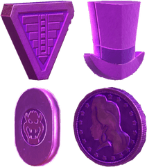 Collectibles That Made Their Debut - Purple Coins Super Mario Png