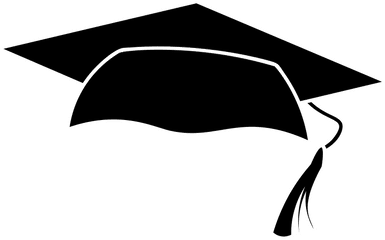 Library Of Black Graduation Cap Freeuse - Transparent Background Graduation Cap Clipart Png