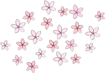 Flower Overlays Png - Overlays Transparent Tumblr Flowers Pink Flower Doodle Transparent Background