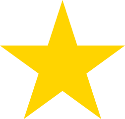 Red Star Vector Png - Yellow Star Clipart Png