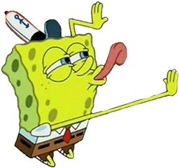 Mocking Spongebob Png - Spongebob Licking Meme Transparent