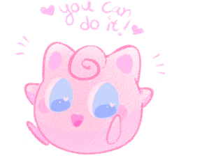 Motivational Jigglypuff Here To Say She - Cartoon Png