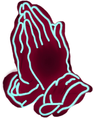 Praying Hands Png Neon Pray
