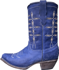 Marina Peewe - Blue Cowboy Boots For Women Planet Cowboy Boots Cowboy Boot Png