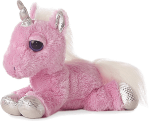 10 Baby Unicorn - Pink Unicorn Stuffed Animal Png