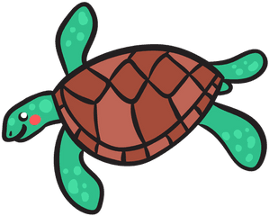 Transparent Png Svg Vector File - Transparent Cartoon Turtle Swimming