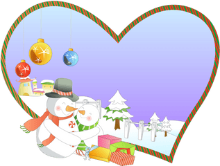 Christmas Day New Year Holiday Heart Love For - Clip Art Png