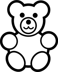 Free Teddy Bear Png Image - Teddy Bear Coloring Page