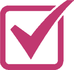 Icon - Pink Png Check Mark Full Size Png Download Seekpng