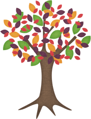 Cartoon Trees With Colored Leaves - 782x1024 Png Clipart Dibujos De Arboles Png