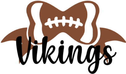 Vikings Football Bow Svg Graphic - Calligraphy Png