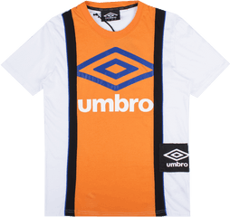 Tee Logo Block - Orangewhite Short Sleeve Png