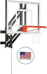 48 Adjustable Wall - Mount Basketball Hoop Goalsetter Adjustable Wall Mounted Basketball Hoop Png