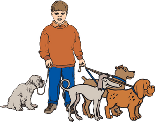 Dog Walking Treeing Walker Coonhound - Walk The Dogs Clipart Png